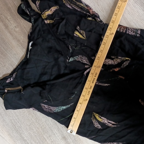 O'Neill Alana black MIDI wrap dress size medium - Picture 6 of 8